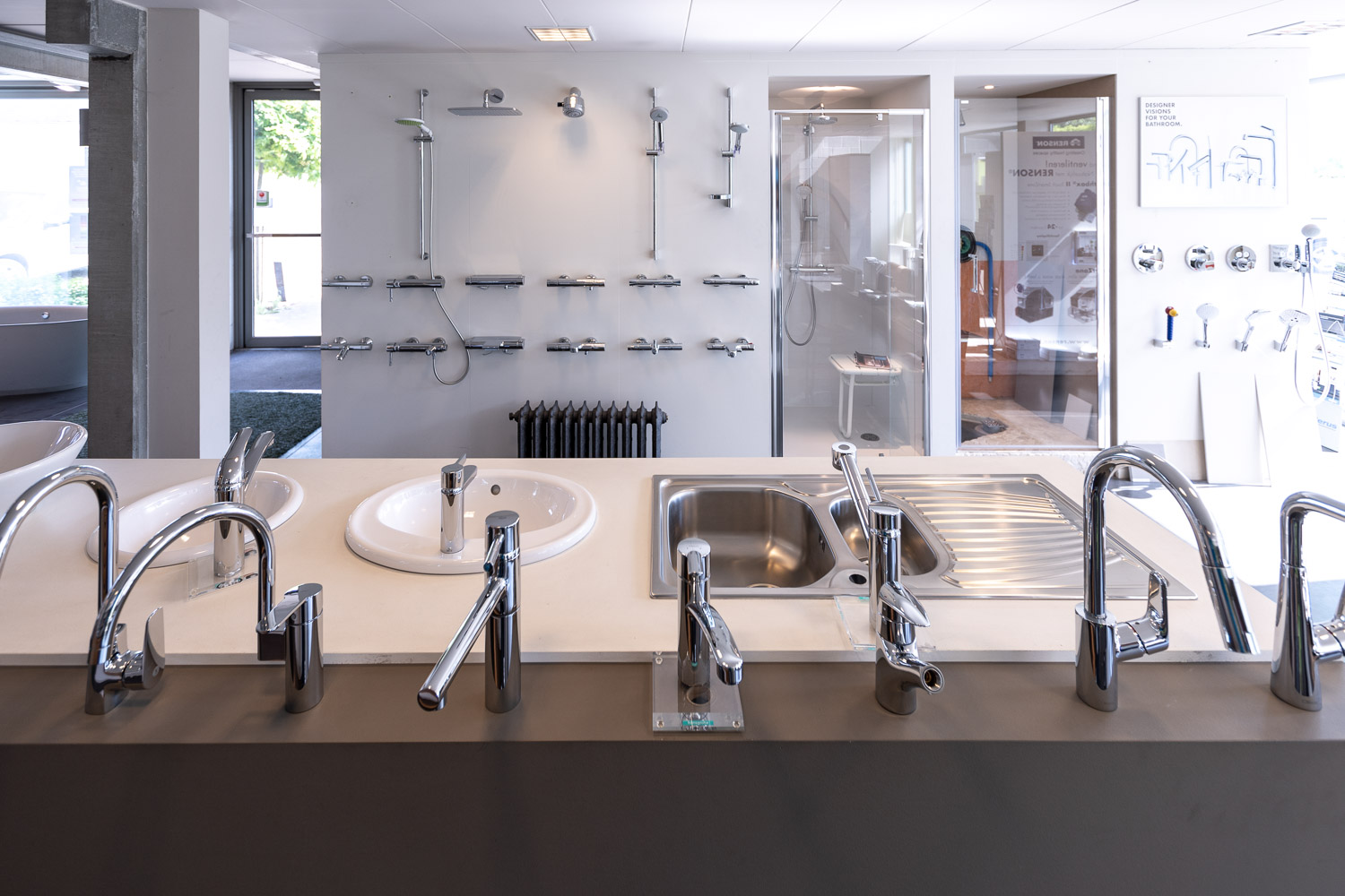 Cnockaert showroom kranen voor badkamers en keukens